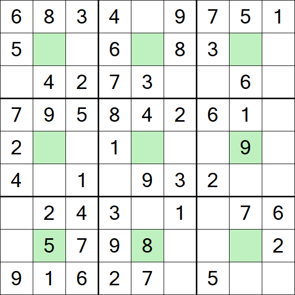 Center Dot Sudoku - Einfach