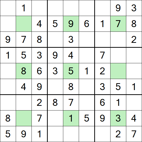 Center Dot Sudoku - Einfach