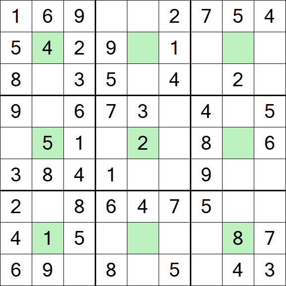 Center Dot Sudoku - Einfach
