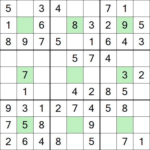 Center Dot Sudoku - Einfach