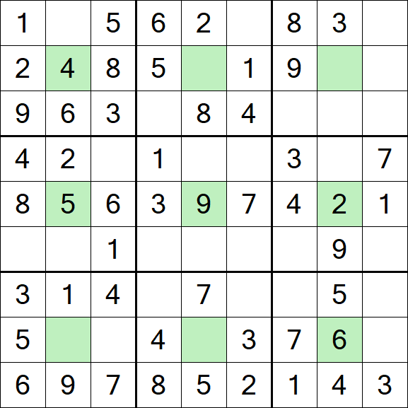 Center Dot Sudoku - Easy