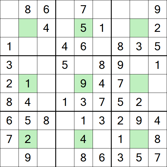 Center Dot Sudoku - Einfach