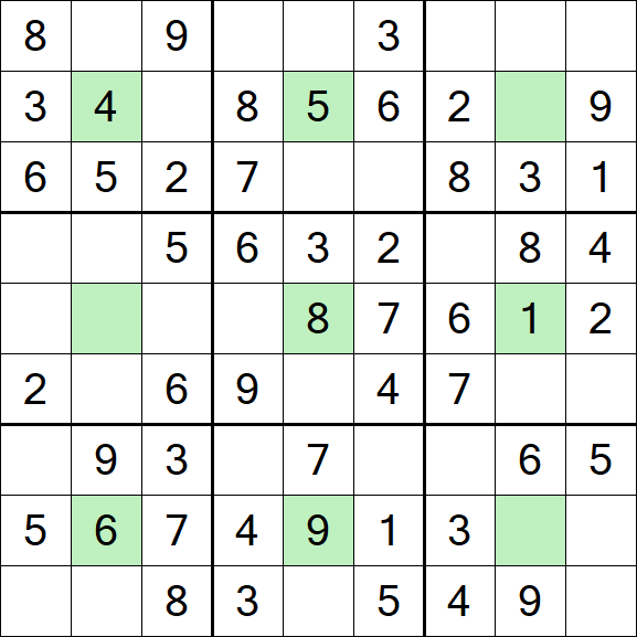 Center Dot Sudoku - Einfach