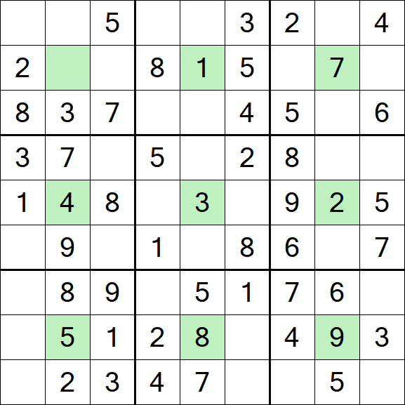 Center Dot Sudoku - Einfach