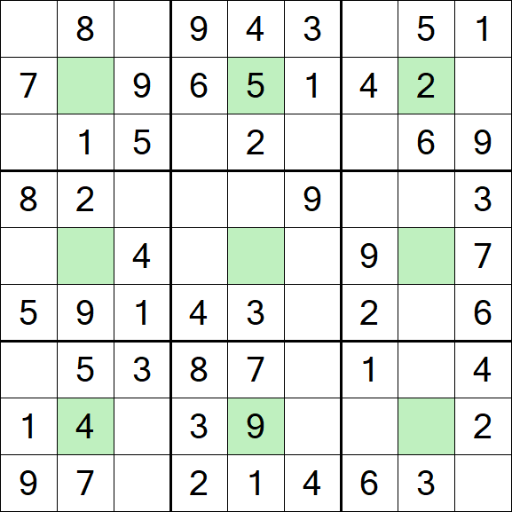 Center Dot Sudoku - Einfach