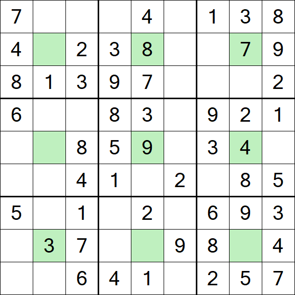 Center Dot Sudoku - Einfach