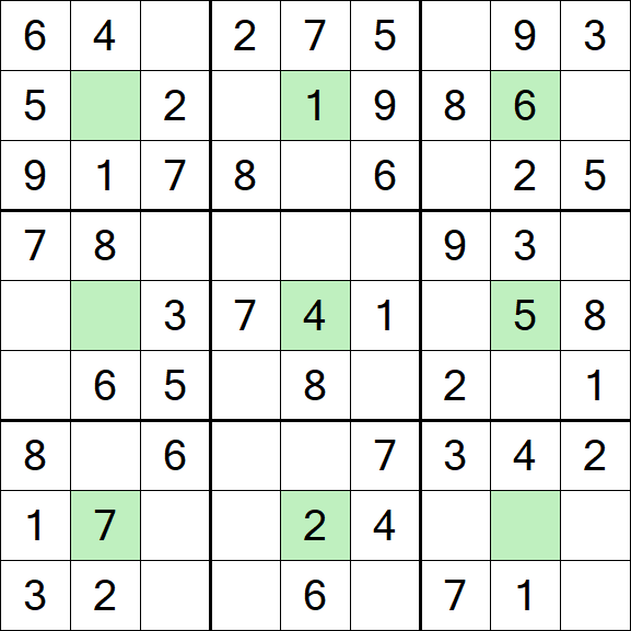 Center Dot Sudoku - Einfach