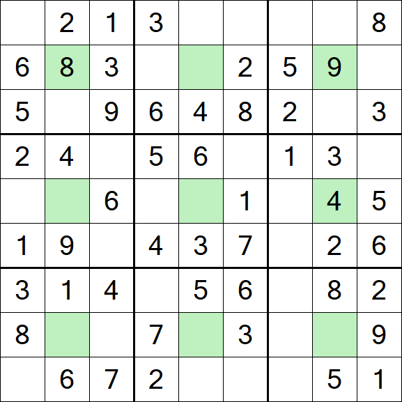 Center Dot Sudoku - Einfach