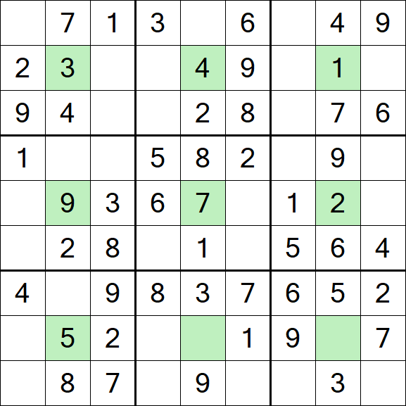 Center Dot Sudoku - Einfach