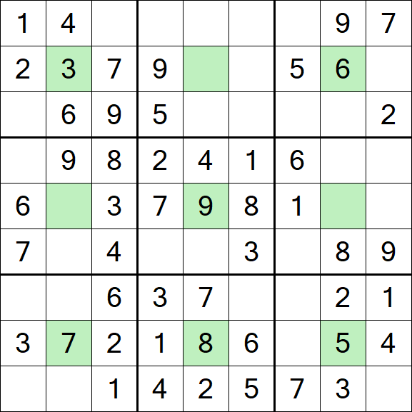 Center Dot Sudoku - Einfach
