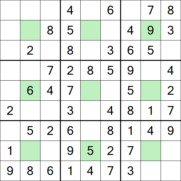 Center Dot Sudoku - Einfach