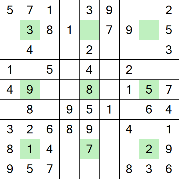 Center Dot Sudoku - Einfach