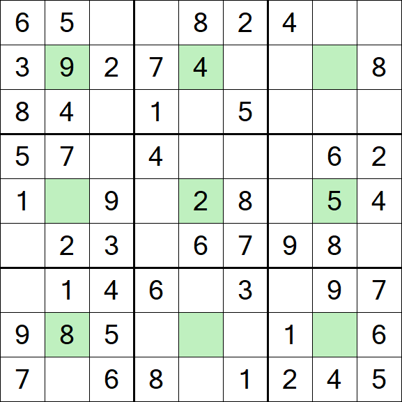 Center Dot Sudoku - Easy