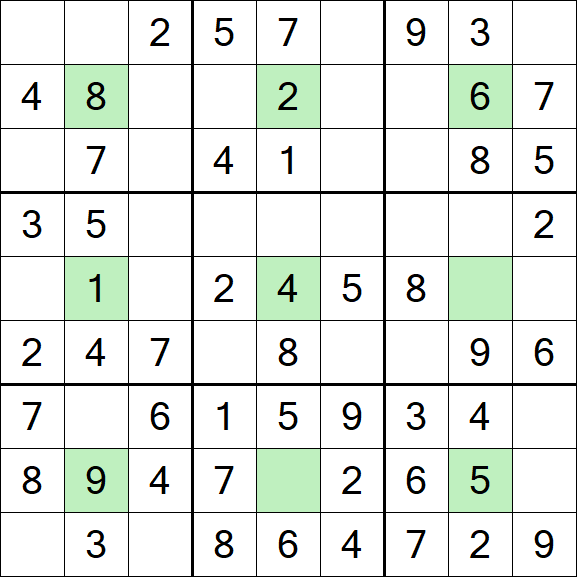 Center Dot Sudoku - Einfach