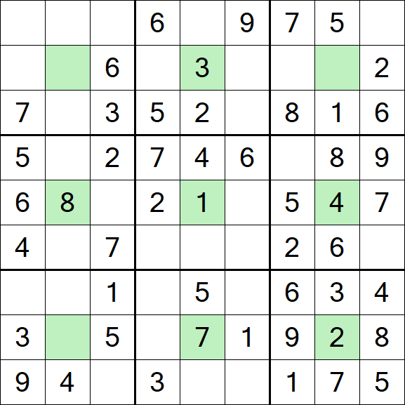 Center Dot Sudoku - Einfach