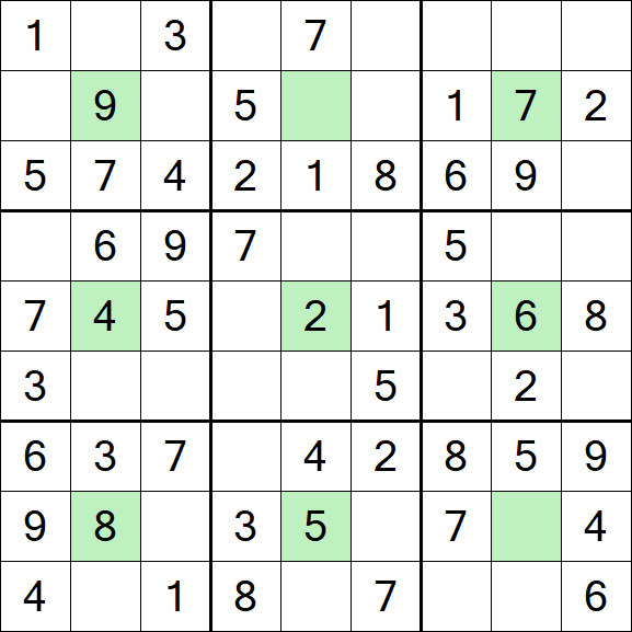 Center Dot Sudoku - Easy