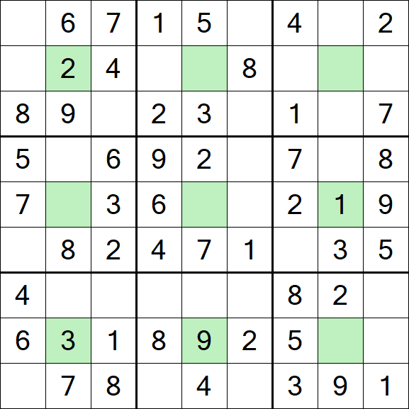 Center Dot Sudoku - Einfach