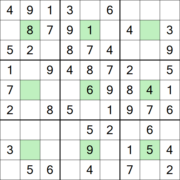 Center Dot Sudoku - Einfach