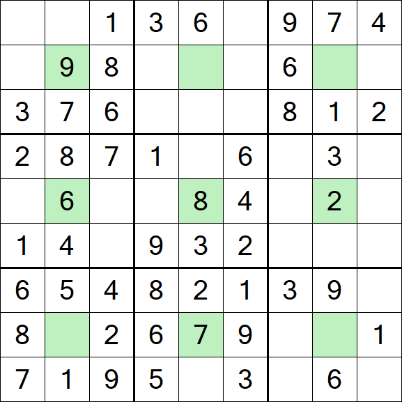 Center Dot Sudoku - Einfach
