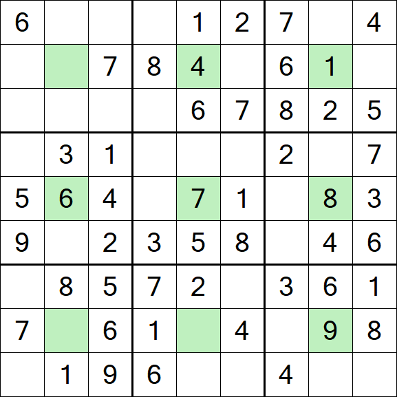 Center Dot Sudoku - Einfach