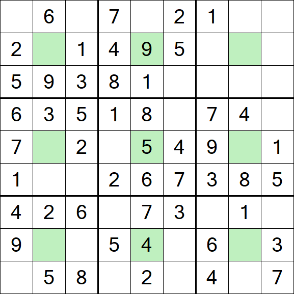 Center Dot Sudoku - Einfach