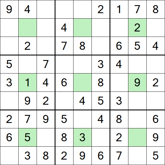 Center Dot Sudoku - Simple
