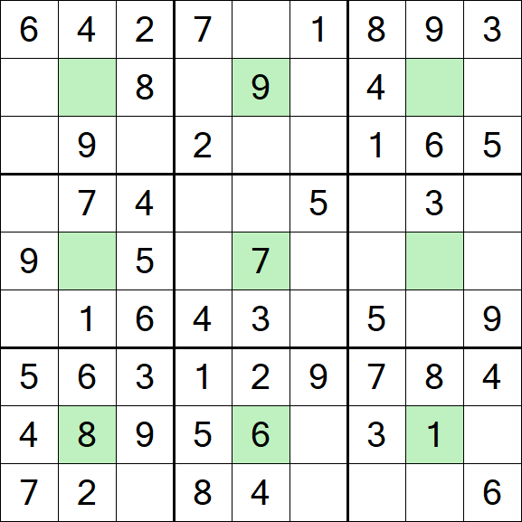 Center Dot Sudoku - Simple