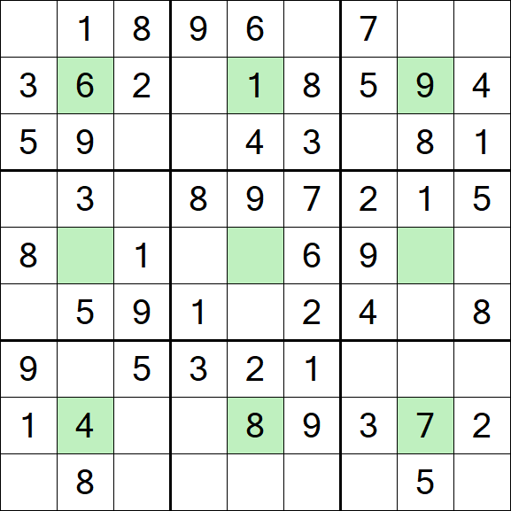 Center Dot Sudoku - Simple