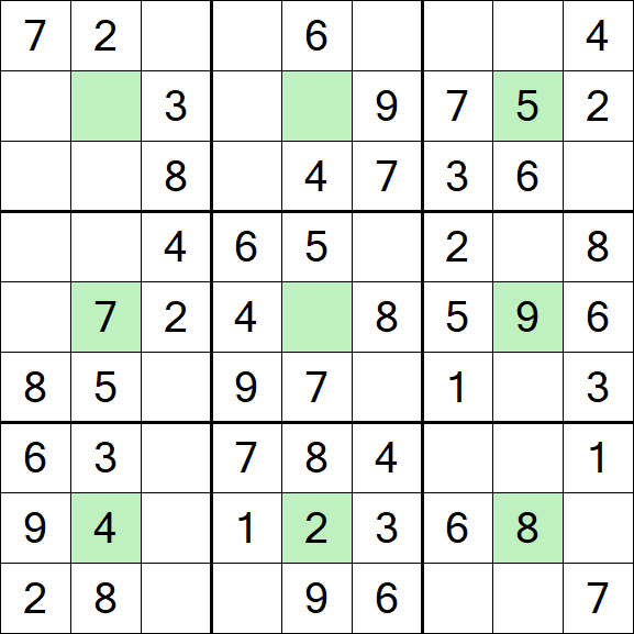 Center Dot Sudoku - Simple