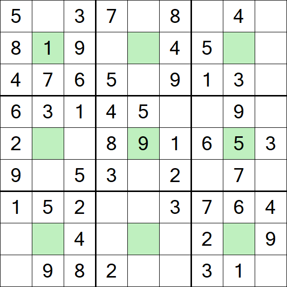 Center Dot Sudoku - Simple