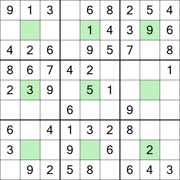 Center Dot Sudoku - Simple