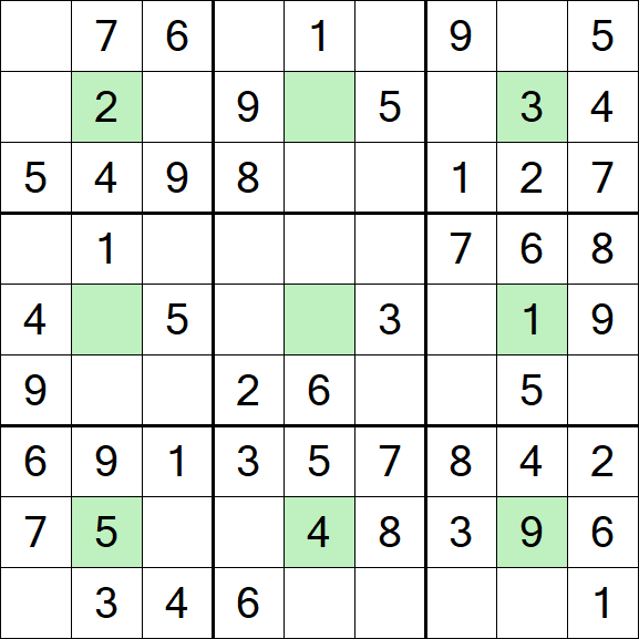 Center Dot Sudoku - Simple