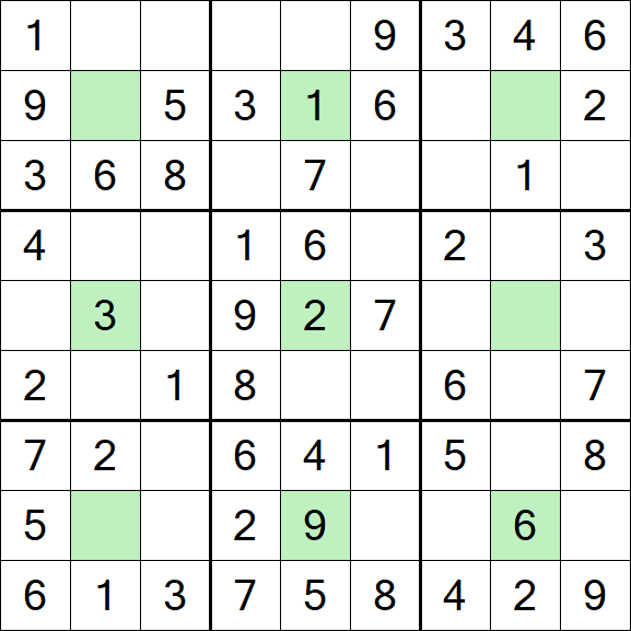 Center Dot Sudoku - Simple