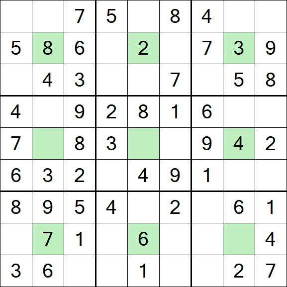 Center Dot Sudoku - Simple