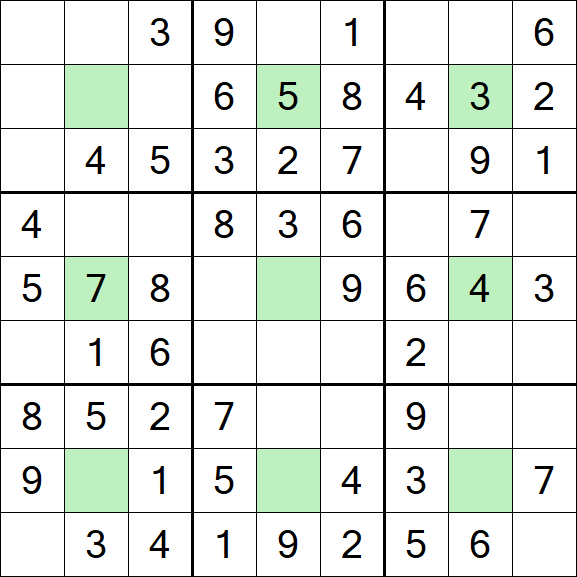 Center Dot Sudoku - Simple