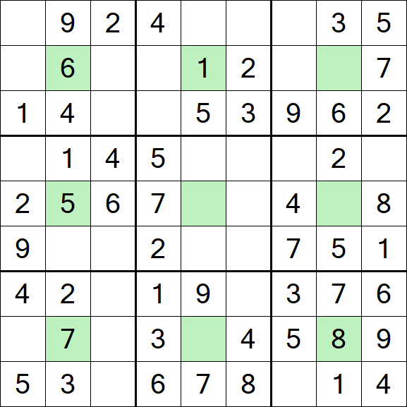 Center Dot Sudoku - Simple