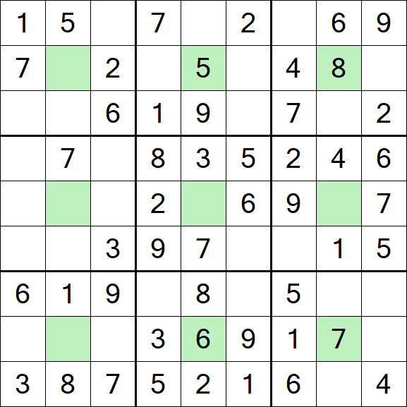 Center Dot Sudoku - Simple