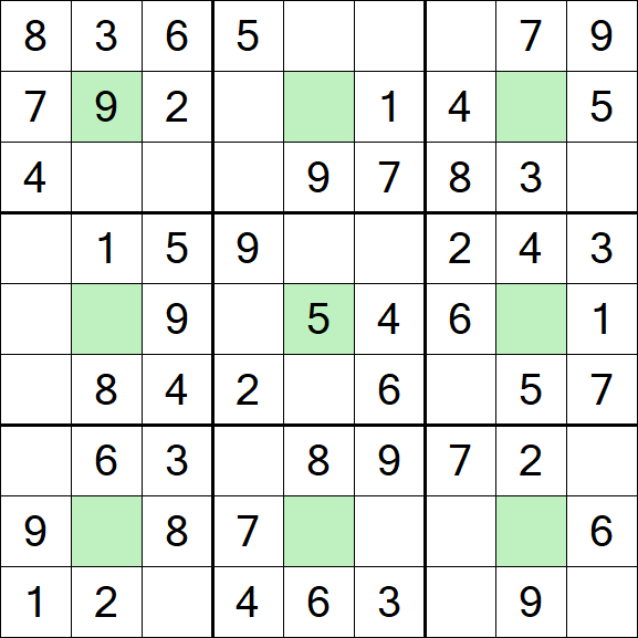 Center Dot Sudoku - Simple