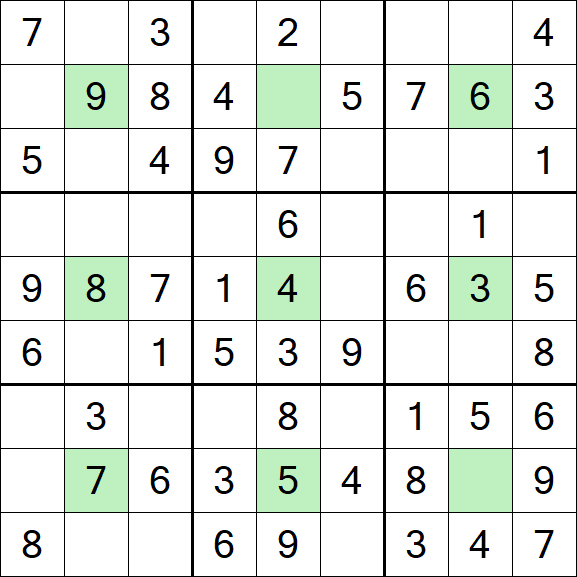 Center Dot Sudoku - Simple