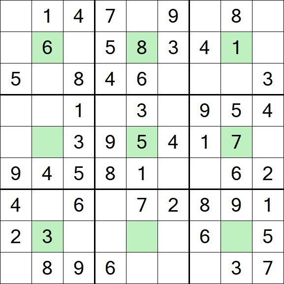Center Dot Sudoku - Simple