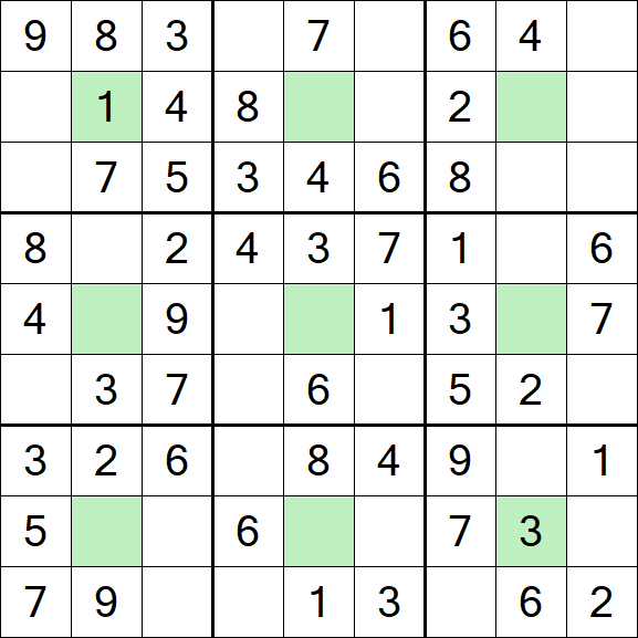 Center Dot Sudoku - Simple
