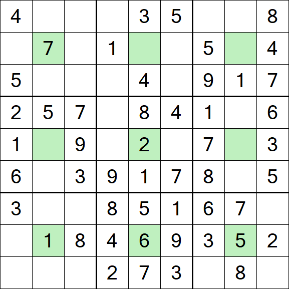 Center Dot Sudoku - Simple