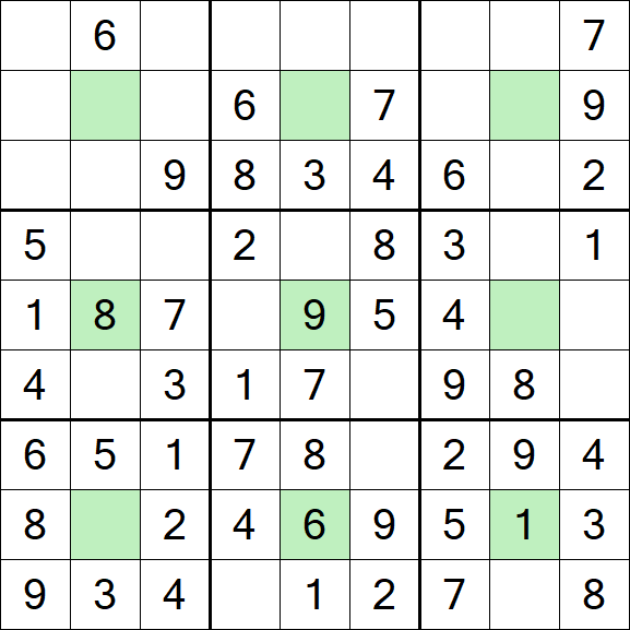 Center Dot Sudoku - Simple