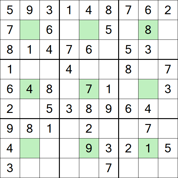 Center Dot Sudoku - Fácil