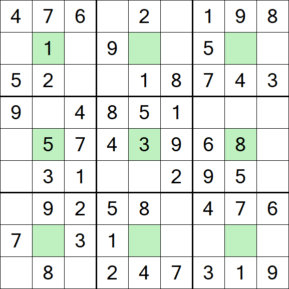 Center Dot Sudoku - Simple