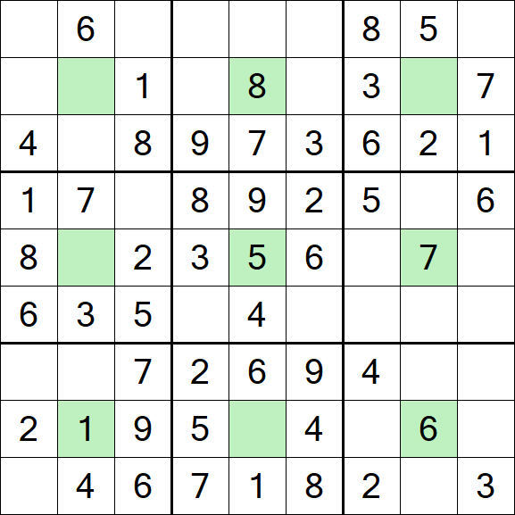 Center Dot Sudoku - Easy