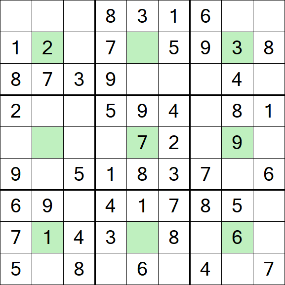 Center Dot Sudoku - Fácil