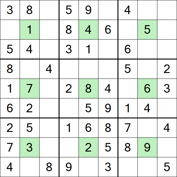 Center Dot Sudoku - Fácil