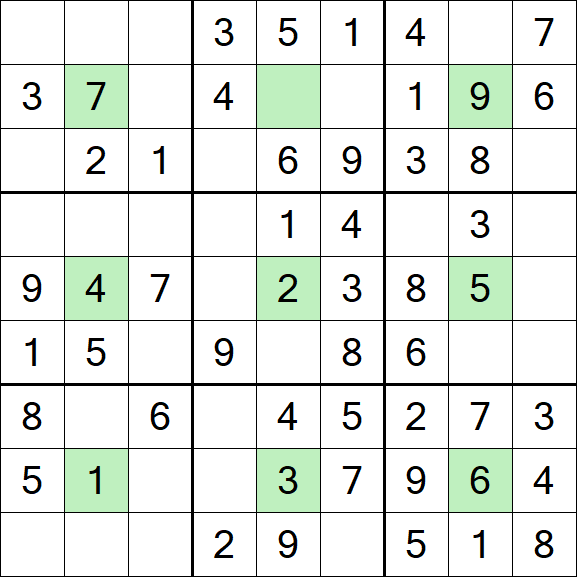 Center Dot Sudoku - Fácil