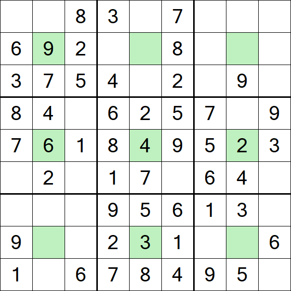 Center Dot Sudoku - Easy